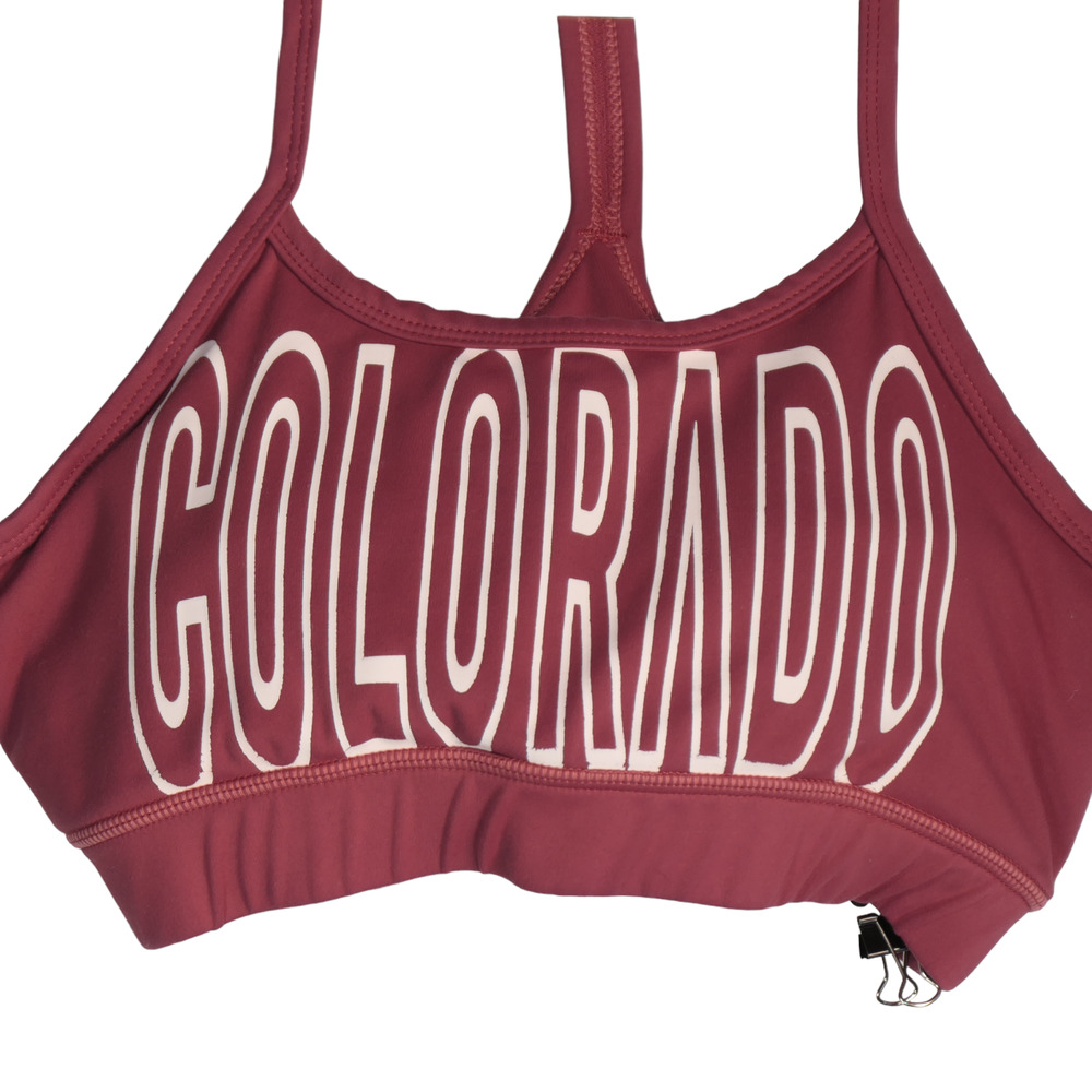 Get Lost Sports Bra Small Lightly Padded Racerback Wireless Wire Free Colorado